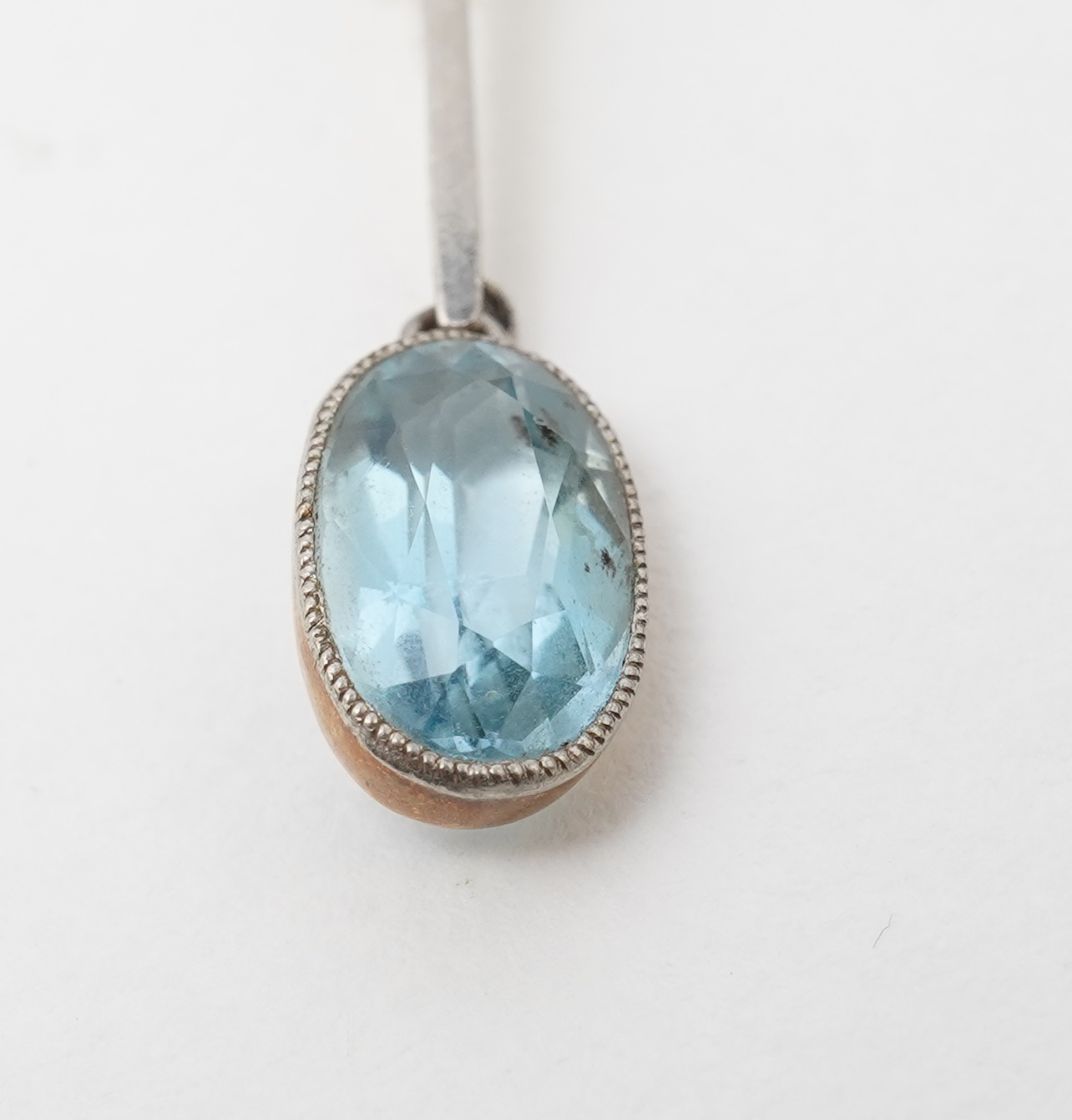 A pair of aquamarine drop earrings, early 20th century